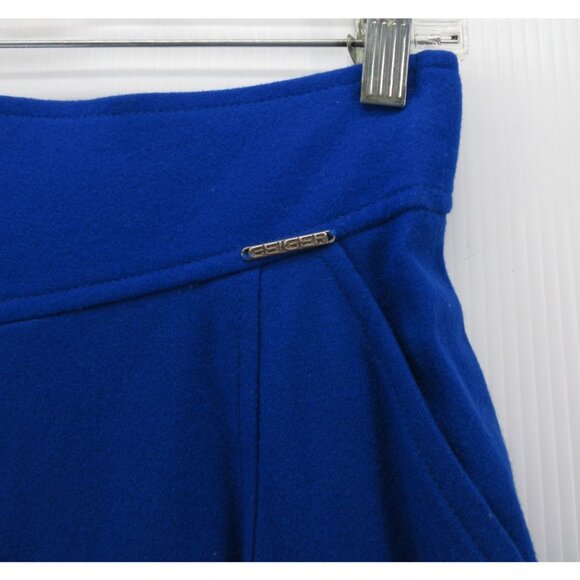 VINTAGE Geiger Skirt 38 Boiled Wool A-Line Midi Peasant Cottage US 6 - Picture 2 of 8